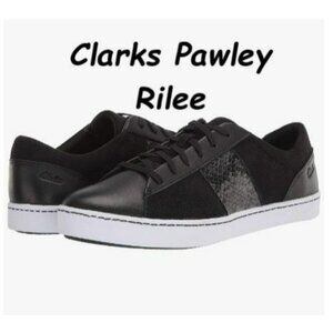 CLARKS Pawley Rilee Low-Top Sneakers, SZ 11, New In Box